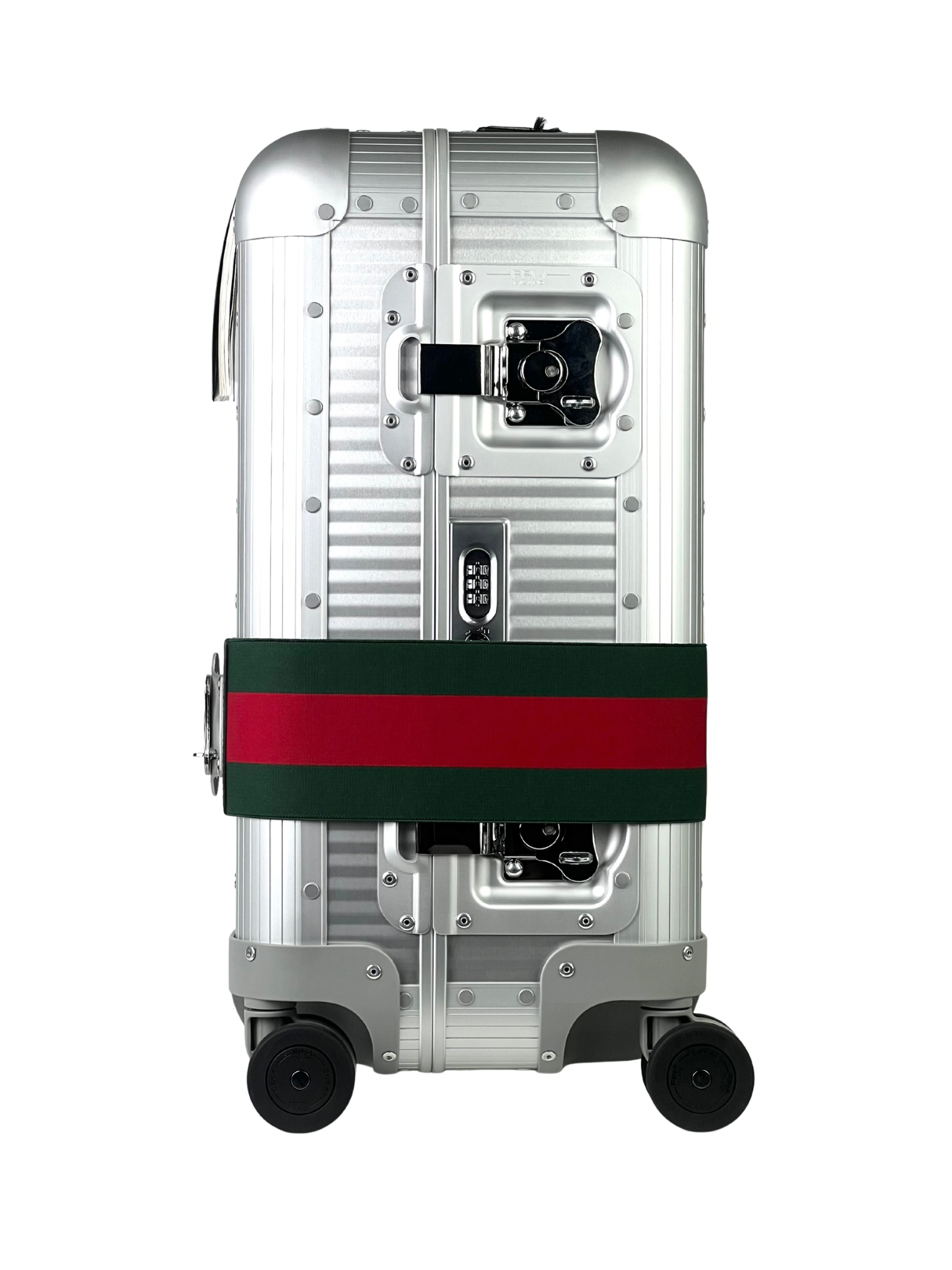 Gucci x FPM Aluminum Stripe Cabin Luggage
