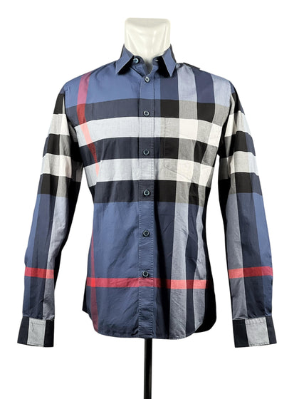 Burberry Nova Check Navy Long Shirt