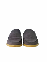 Loro Piana Suede Brown Summerwalk Slip On 2