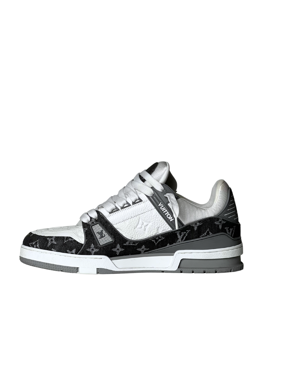 Louis Vuitton Trainer Monogram Denim Grey Sneakers