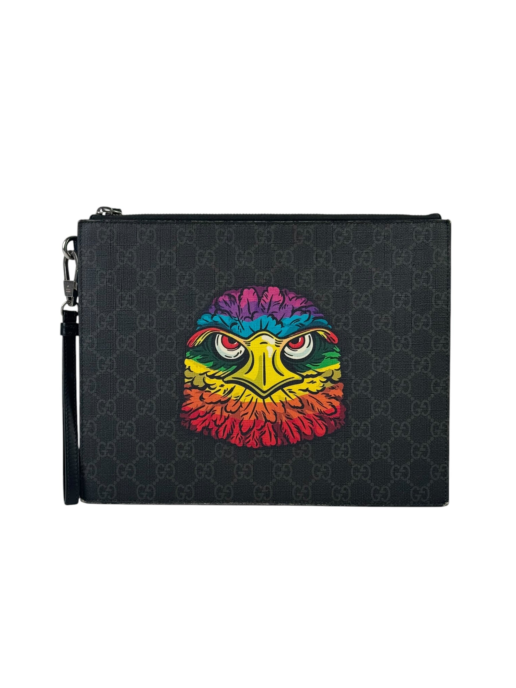 Gucci GG Supreme Eagle Multicolour Clutch