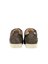 Christian Louboutin Junior Rosegold Spike Suede Sneakers 4