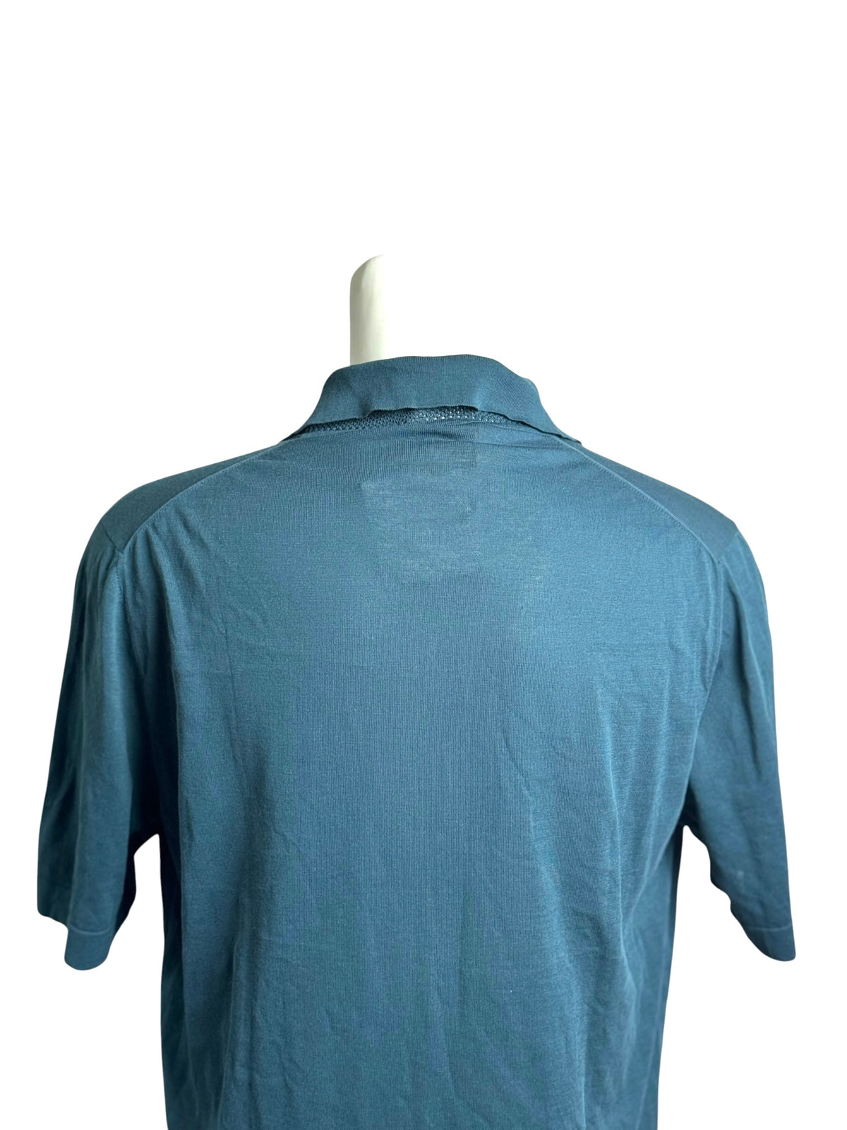 Hermès Blue Knit Polo Shirt