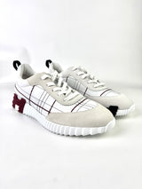 Hermès Bouncing Stitch White Leather Sneakers 1