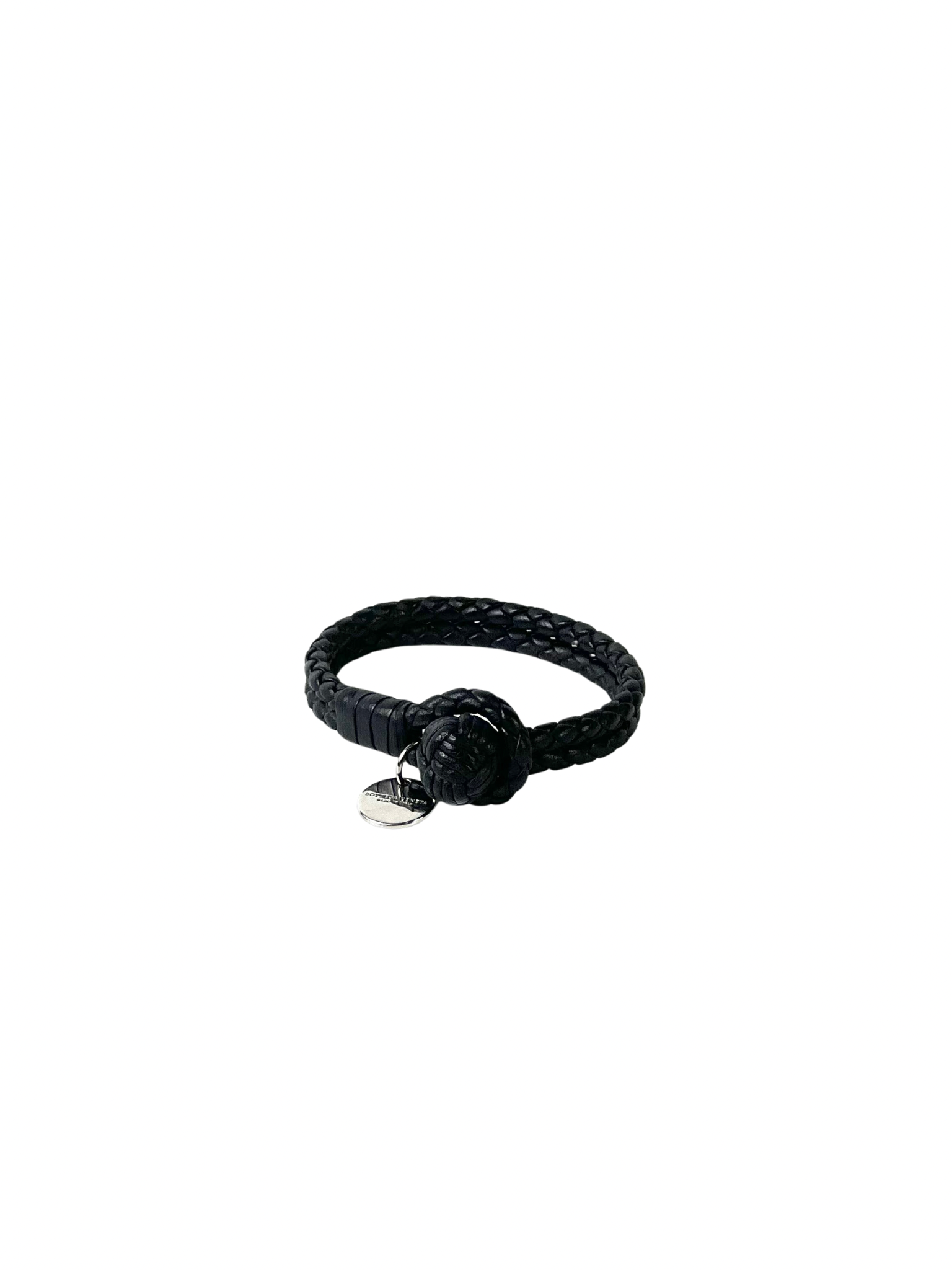 Bottega Veneta Intrecciato Black Bracelet