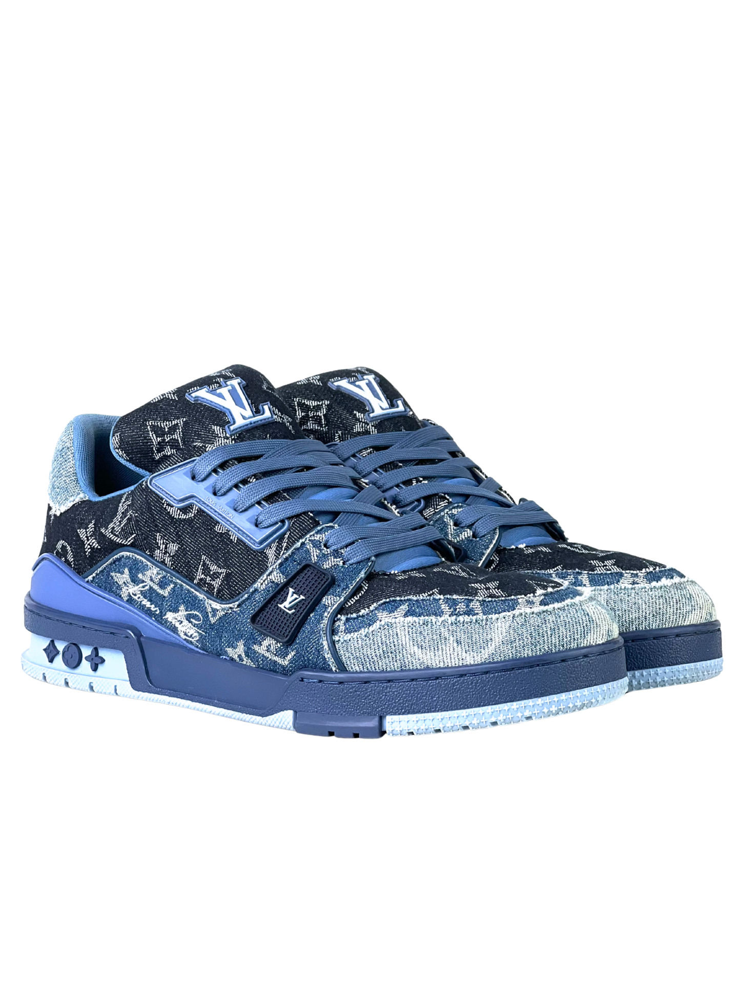 Louis Vuitton Denim Monogram Trainer Sneakers