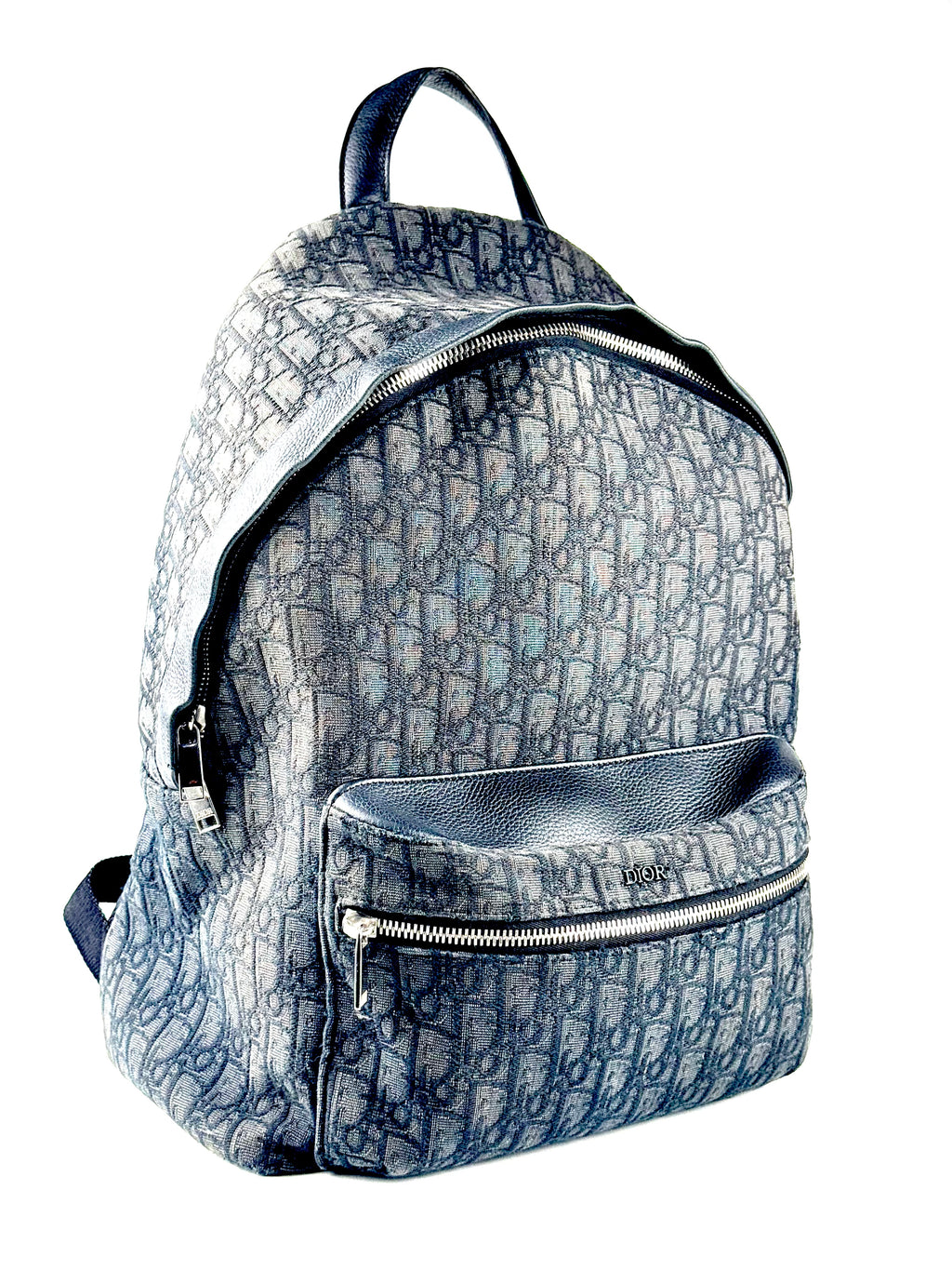 Christian Dior Oblique Jacquard Black Rider Backpack