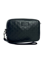 Gucci Guccissima Black Pochette With Wristlet 2