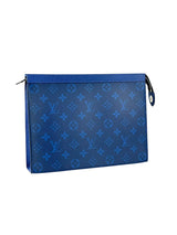 Louis Vuitton Monogram Taigarama Blue Pochette Voyage 2
