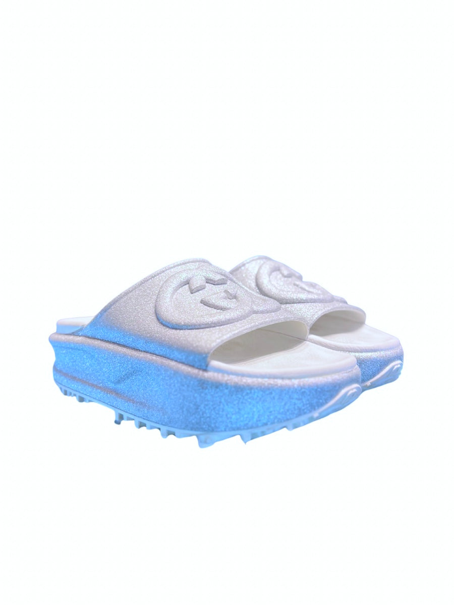 Gucci Slide Sandal Interlocking G Silver