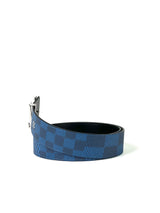Louis Vuitton Initial 40MM Logo Damier Blue Belt 4