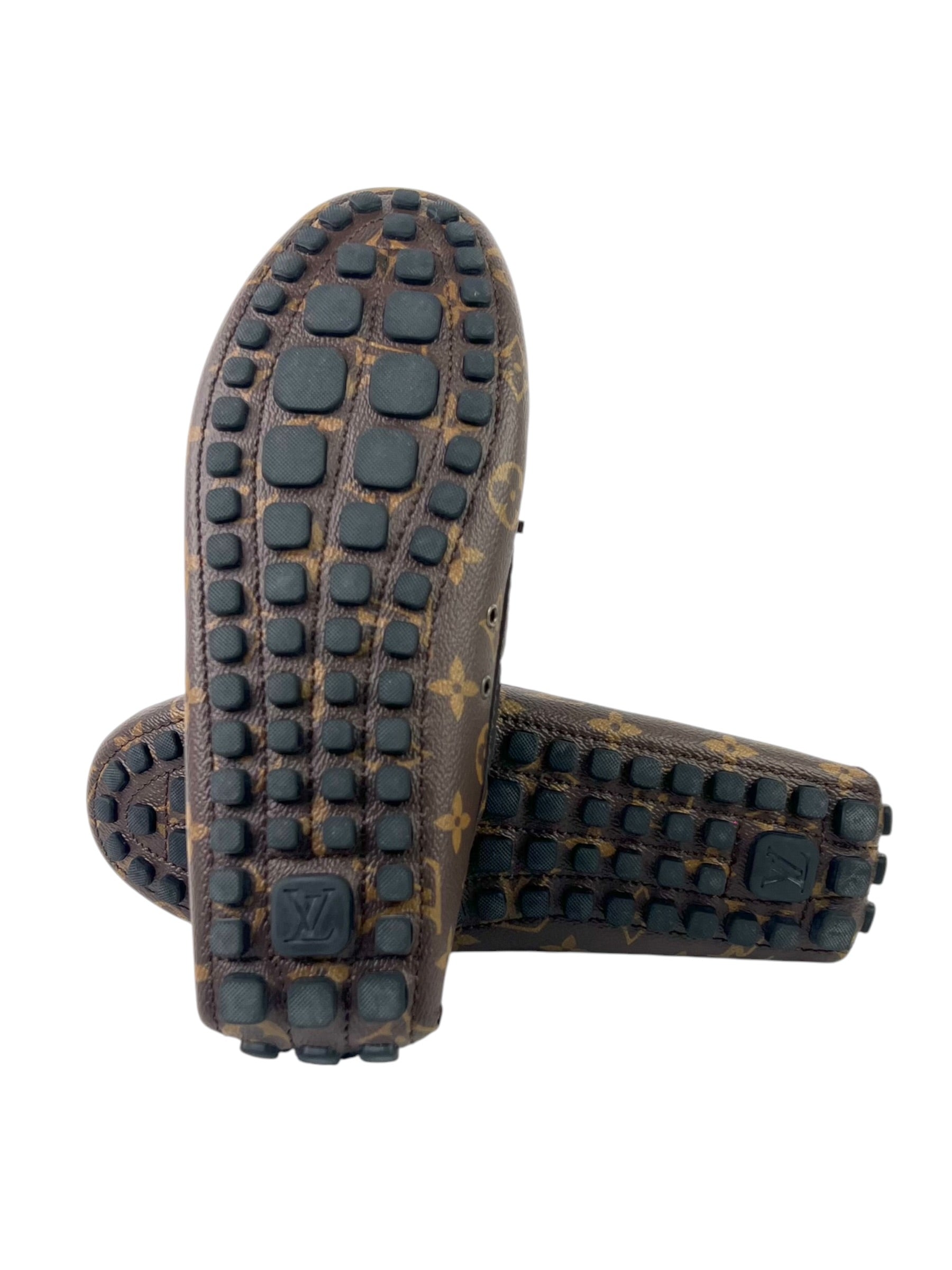 Louis Vuitton Driver Monogram Macassar Moccasin