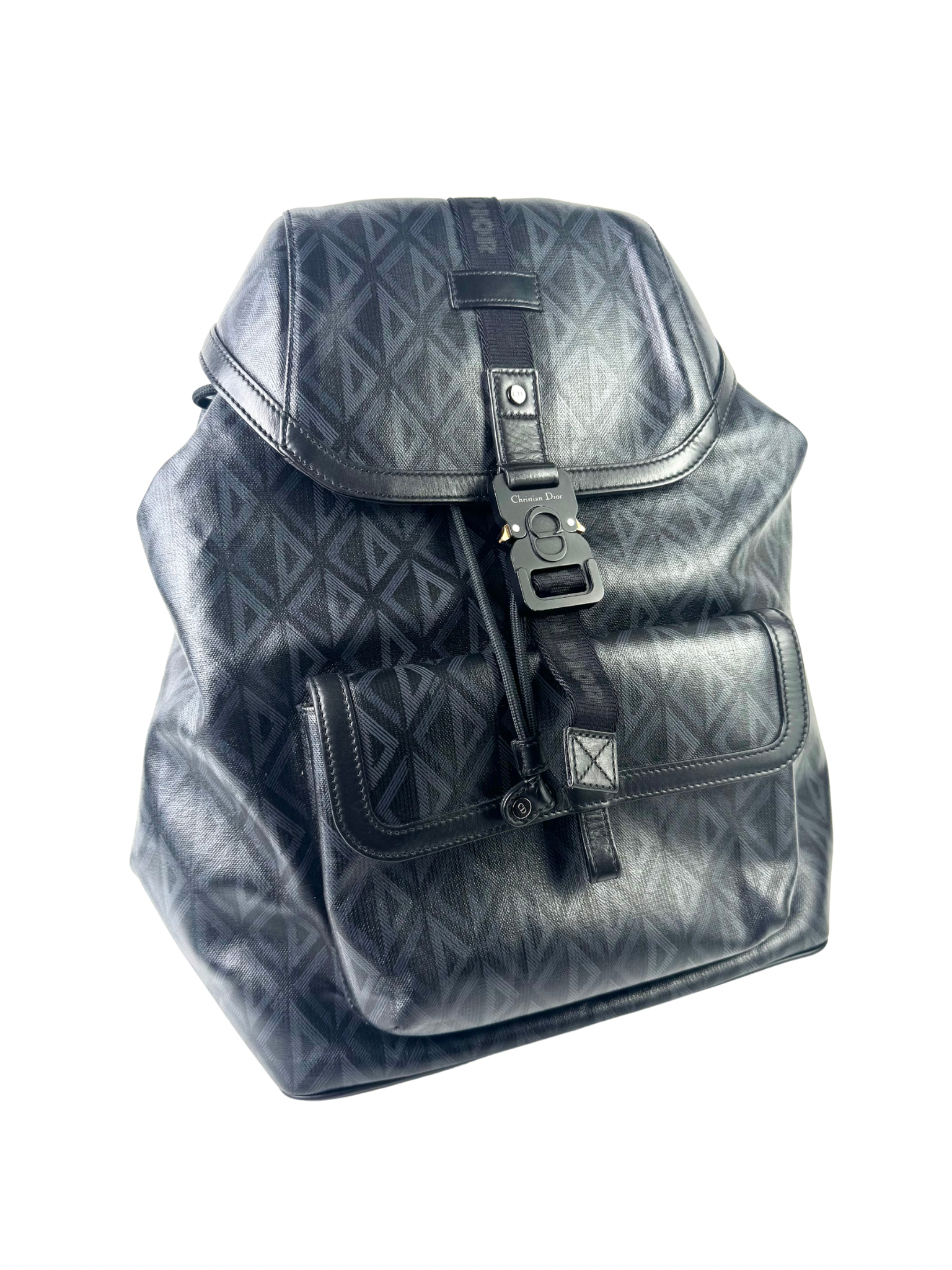 Christian Dior Diamond Hit The Road Black Backpack