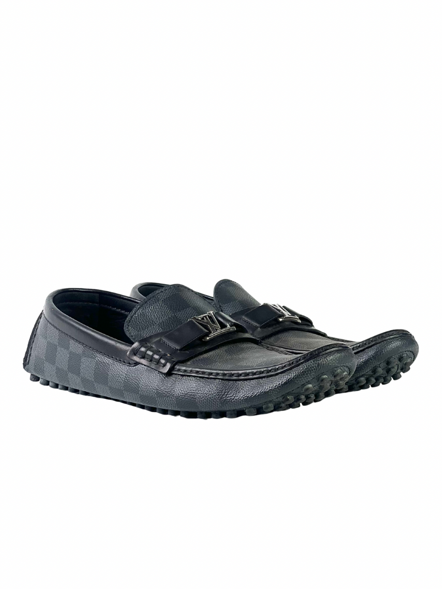 Louis Vuitton Damier Graphite Hockenheim Loafers