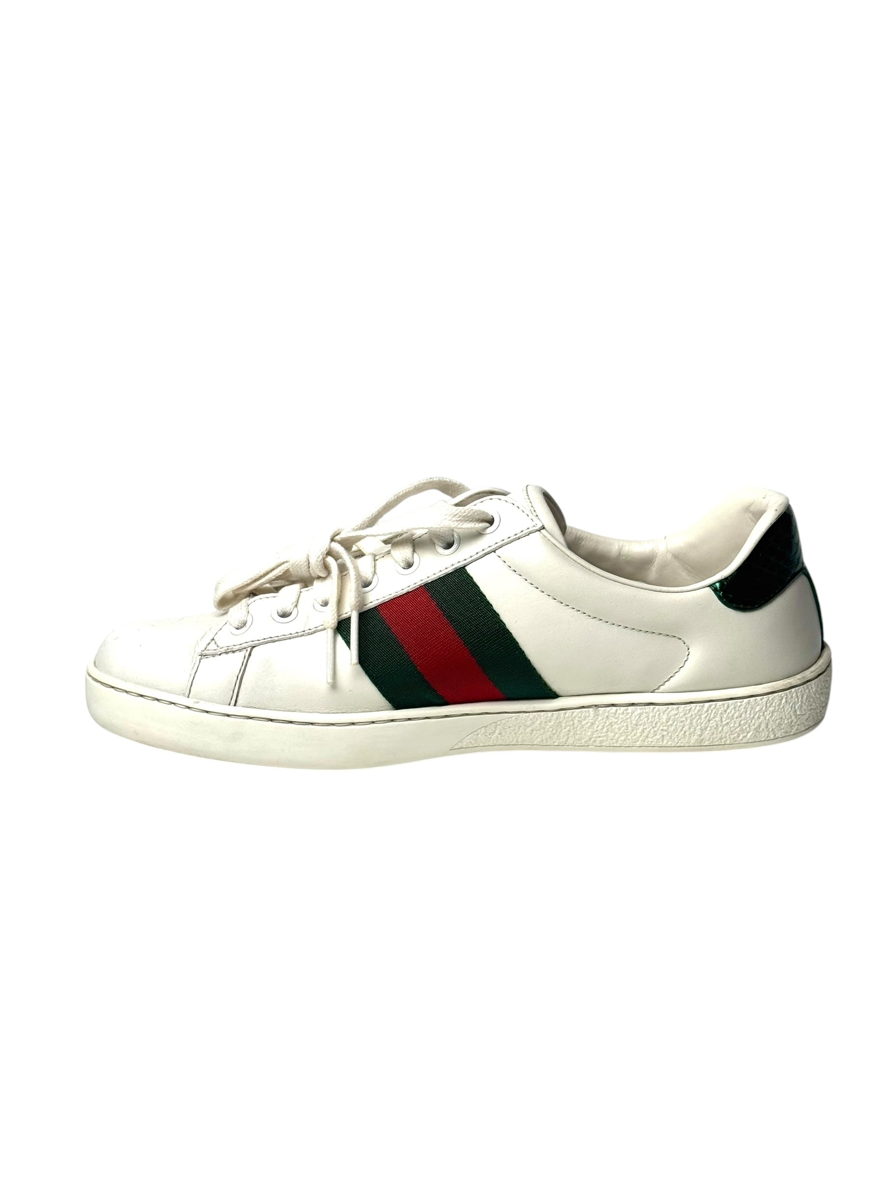 Gucci Ace Bee White Sneakers