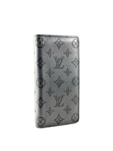 Louis Vuitton Shadow Monogram Grey Brazza Long Wallet 2