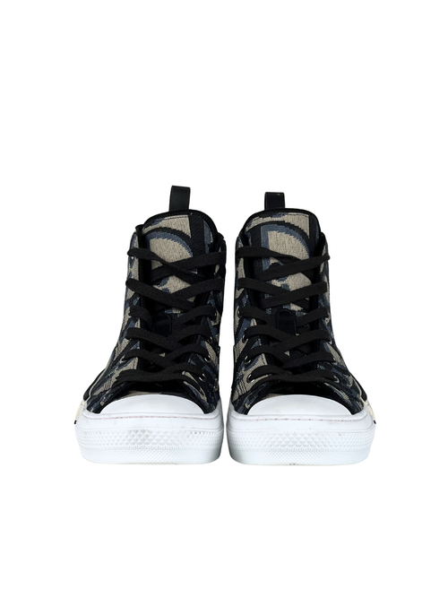 Christian Dior B23 Oblique Jumbo Jacquard High Top Sneakers
