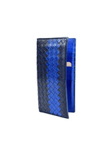 Bottega Veneta Intrecciato Black Navy Long Wallet 2