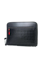 Christian Louboutin Spike Black Leather Clutch 3