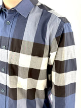 Burberry Nova Check Blue Long Shirt 2