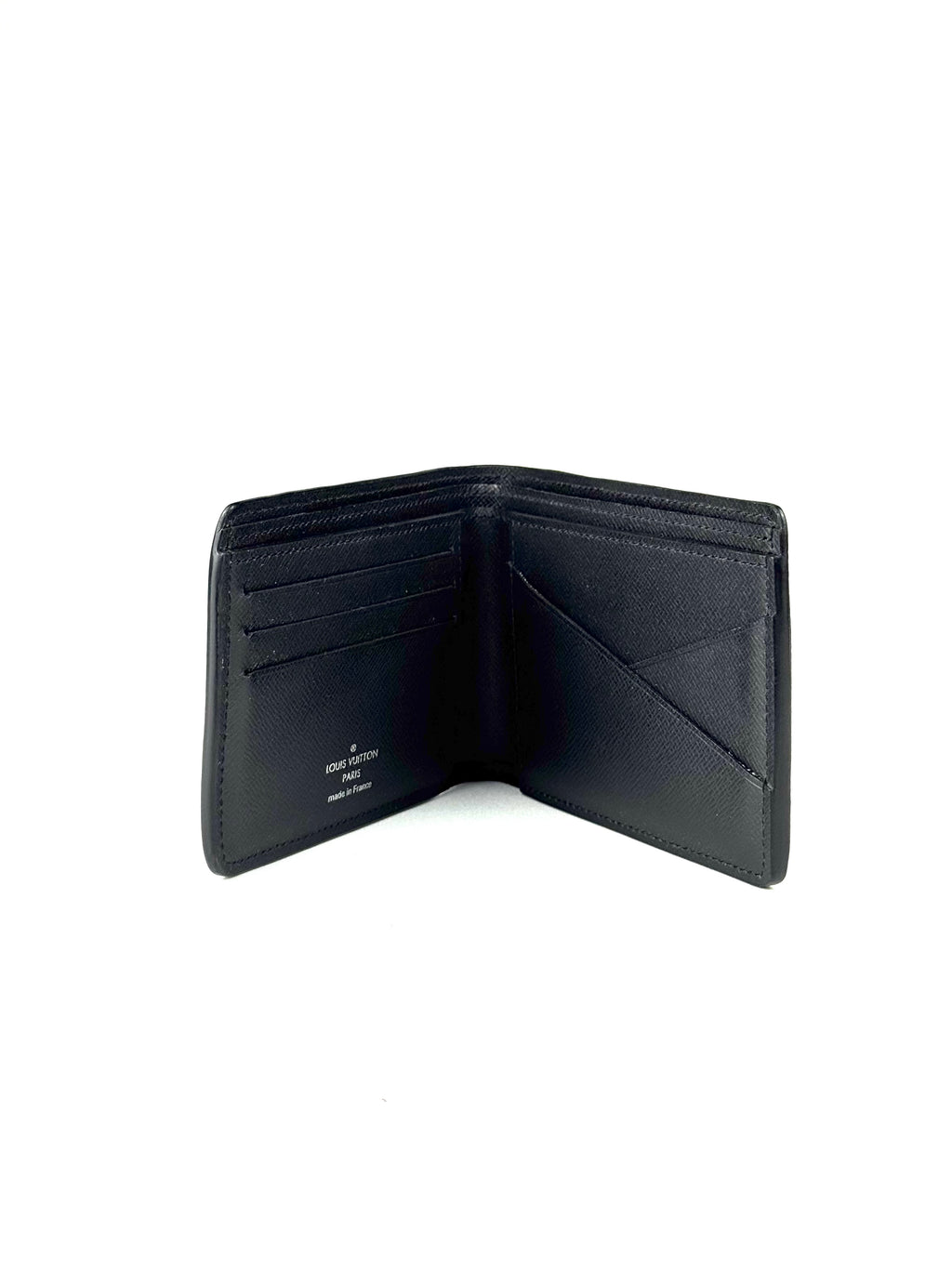 Louis Vuitton Logo Epi Leather Black Multiple Wallet