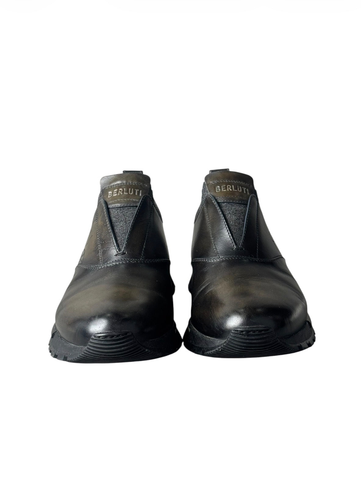 Berluti Fast Track Scritto Slip-On Sneakers