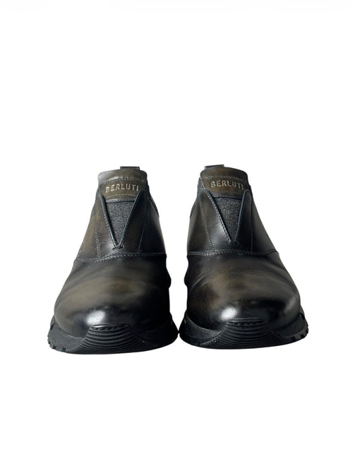 Berluti Fast Track Scritto Slip-On Sneakers