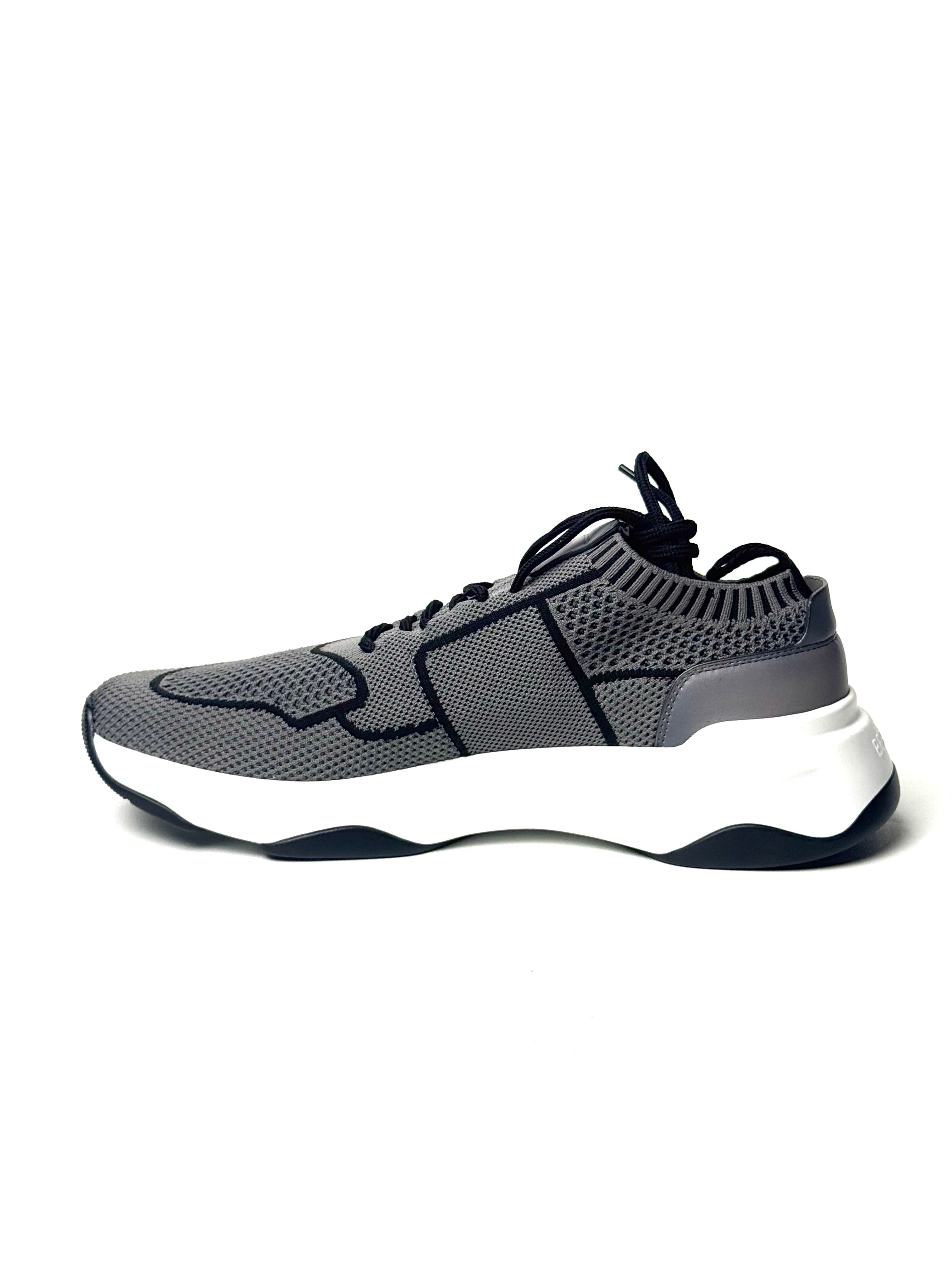 Berluti Knit B Logo Grey Sneakers
