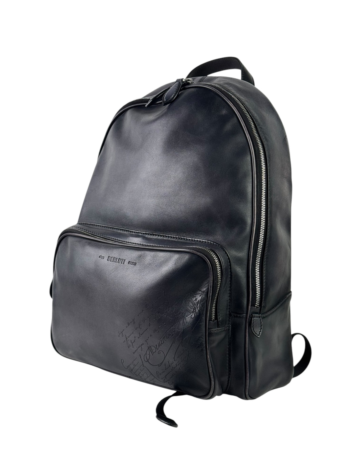 Berluti Scritto Time Off Venezia Leather Grey Backpack