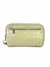 Bottega Veneta Travertine Intrecciato Clutch 1