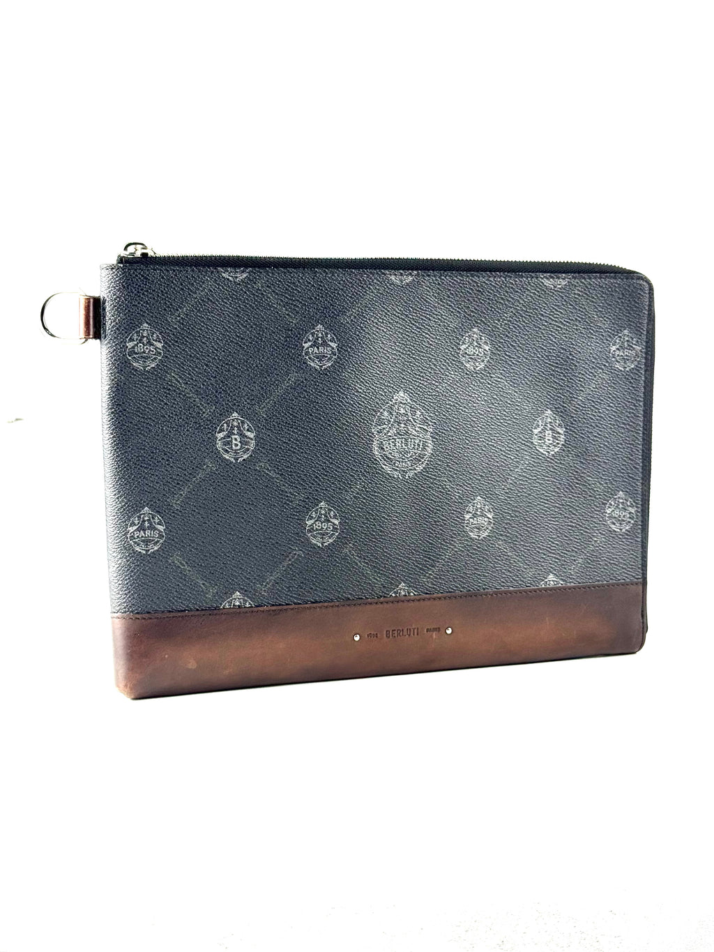 Berluti Kriss Van Assche Canvas Nino GM Clutch