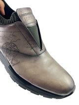 Berluti Scritto Grey Fast Track Slip-On Sneakers 6