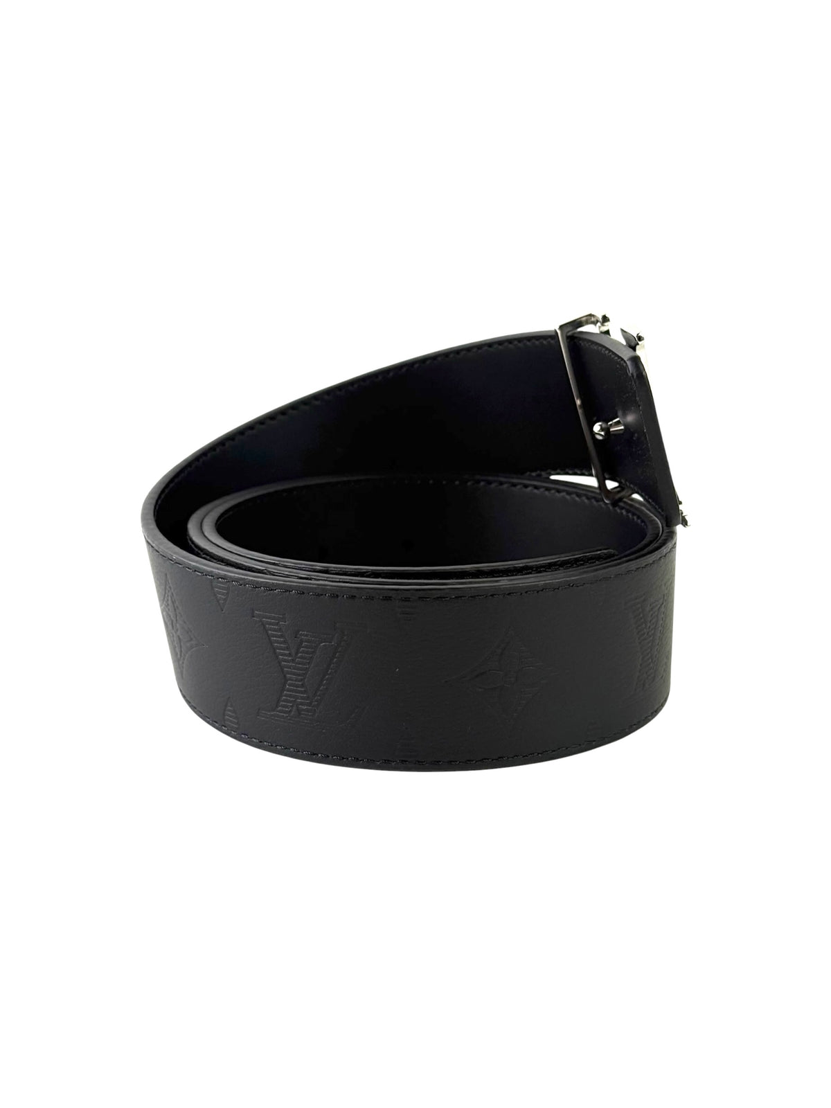 Louis Vuitton Initial 40mm Shadow Monogram Black Belt