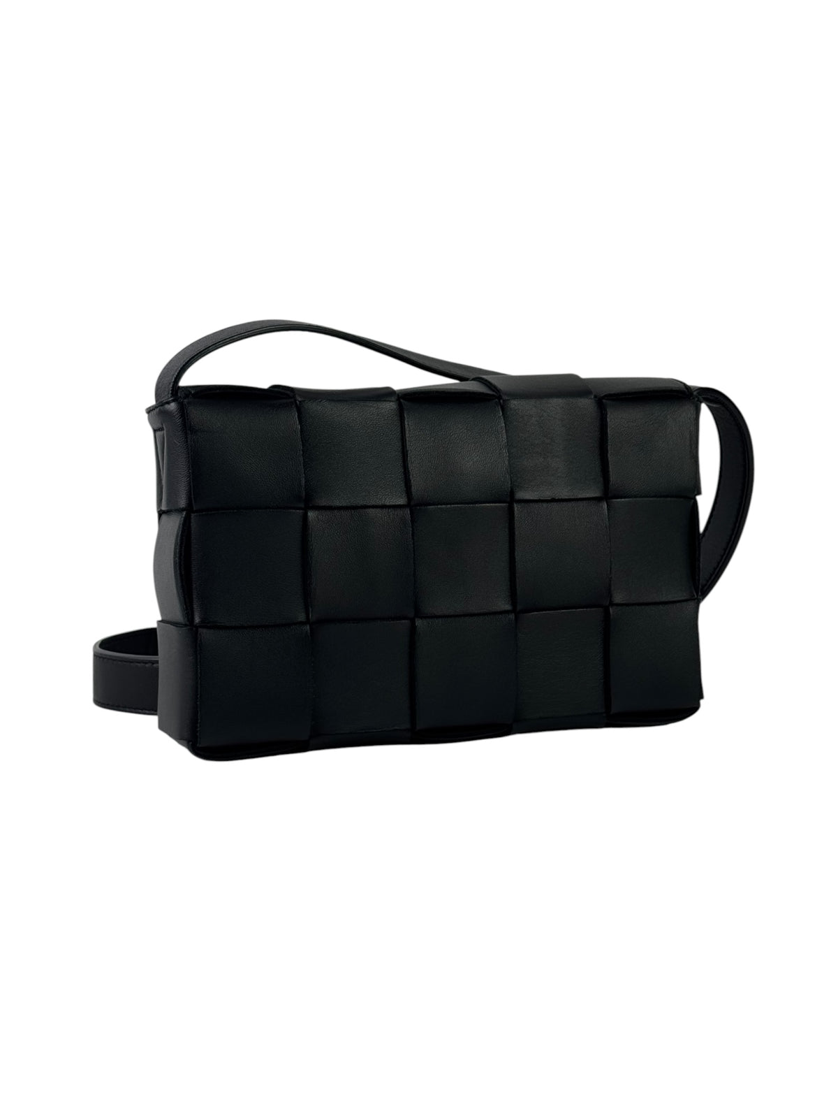 Bottega Veneta Black Intrecciato Cassette Bag