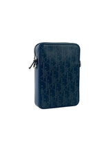 Christian Dior Blue Oblique Laser Vertical Pouch Bag 2