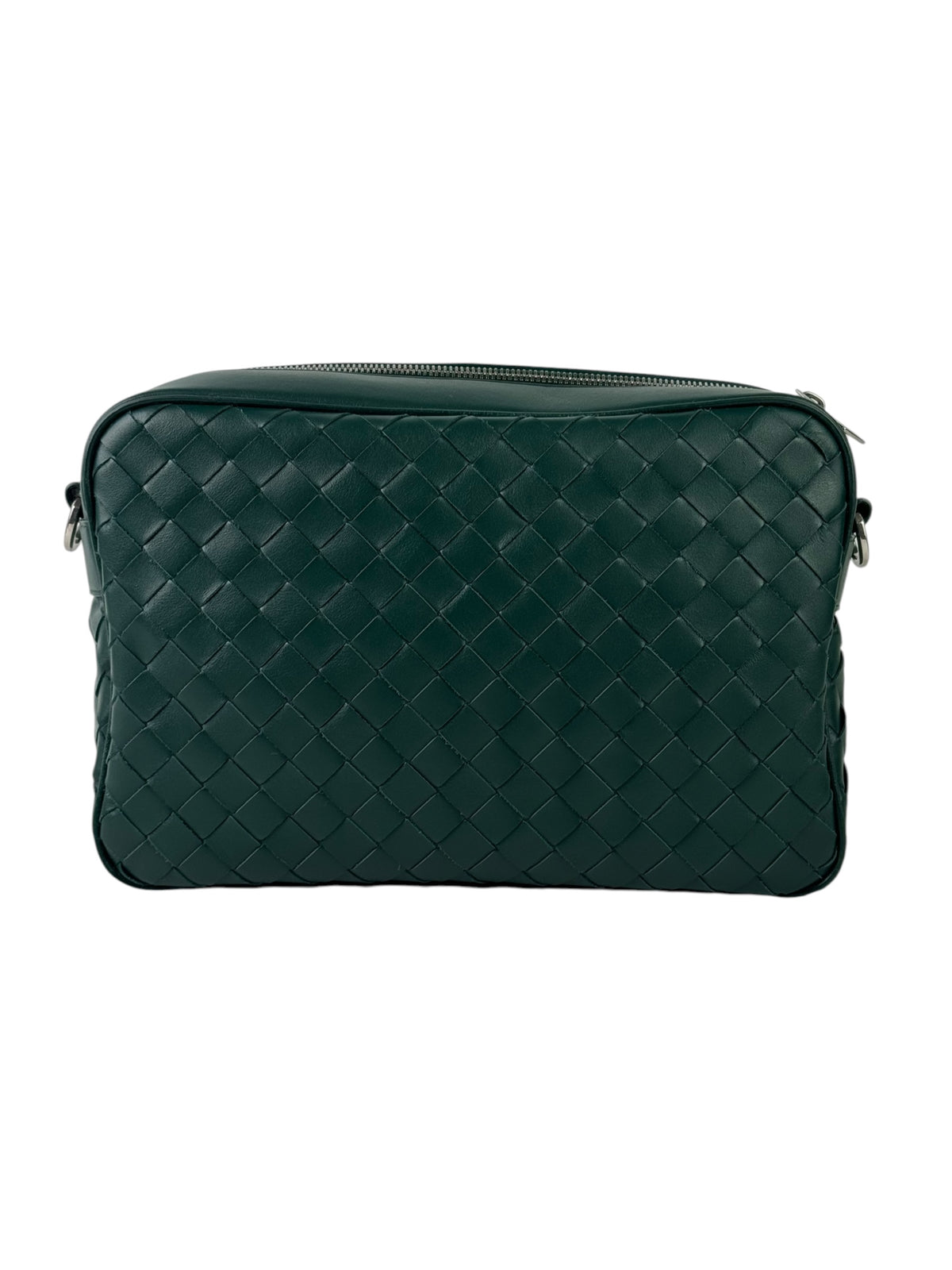 Bottega Veneta Intrecciato Green Camera Bag