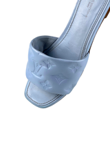 Louis Vuitton Monogram Baby Blue Flat Mules 6