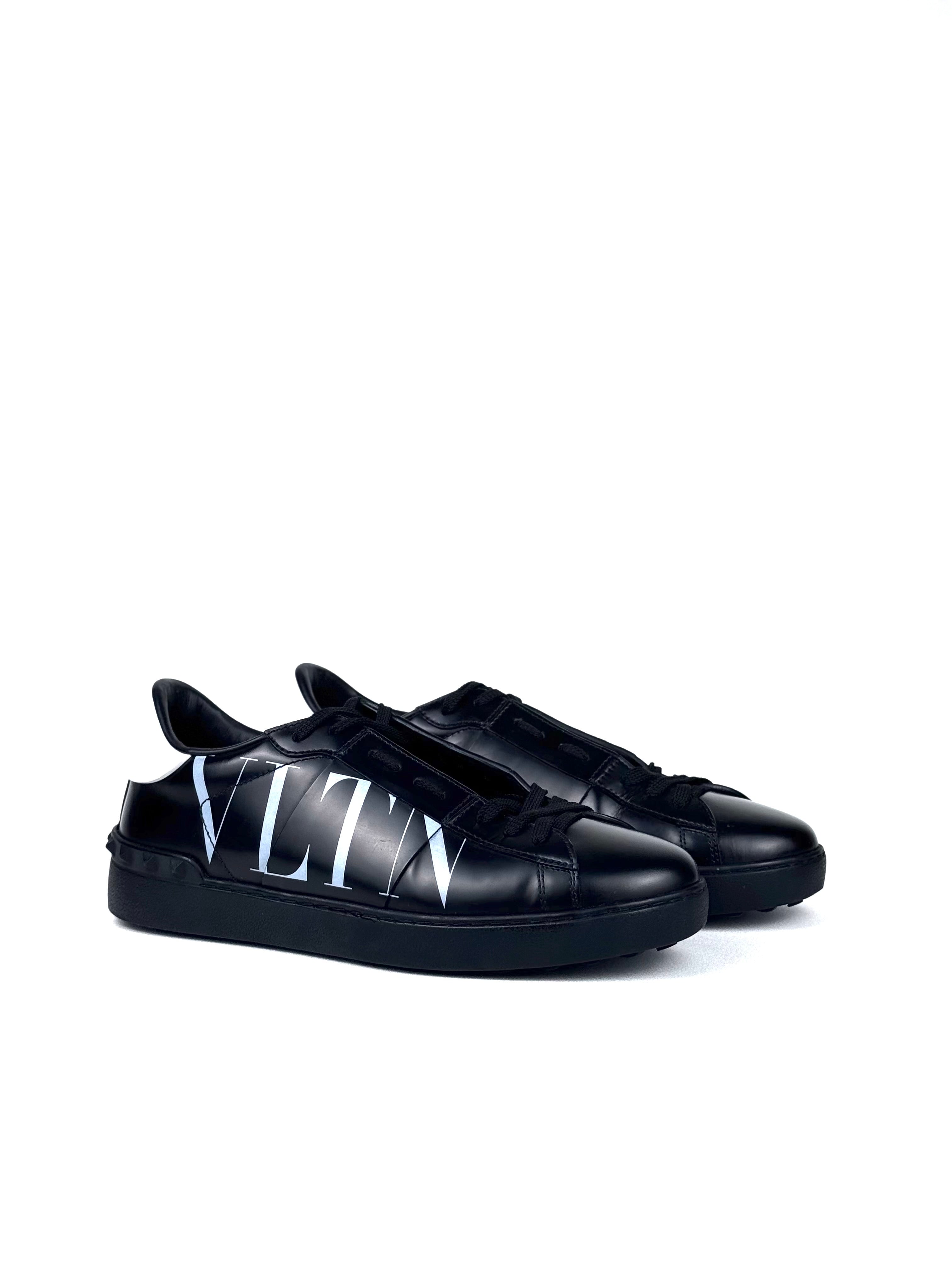 Valentino Garavani VLTN Logo Grey Black Sneakers