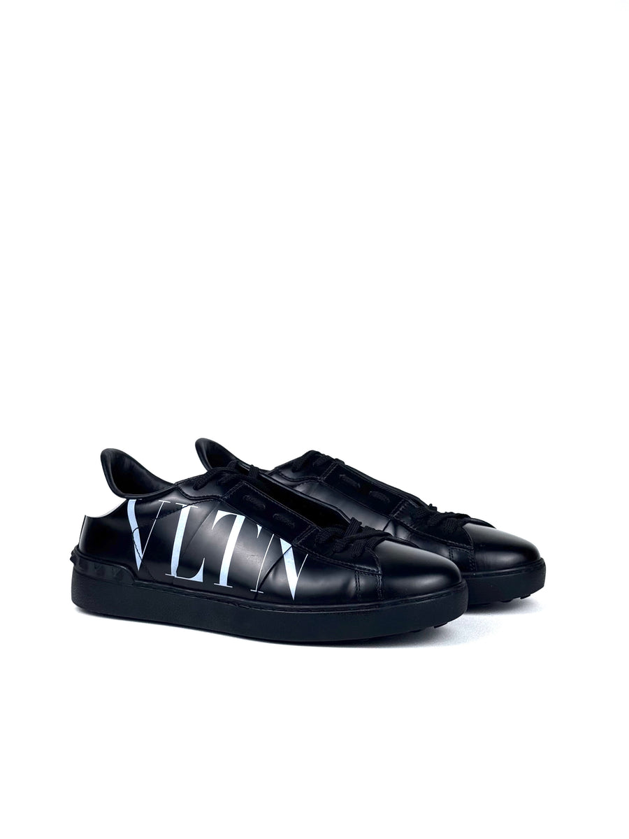Valentino Garavani VLTN Logo Grey Black Sneakers