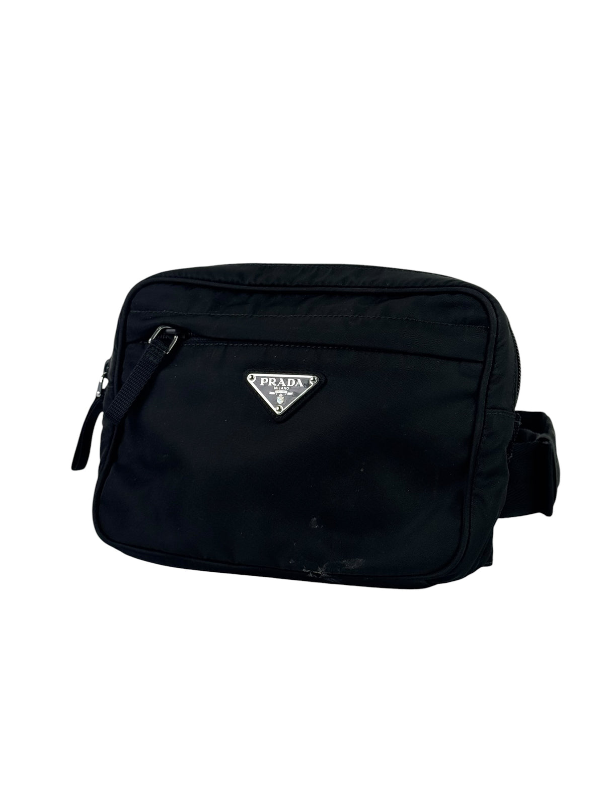 Prada Triangle Logo Nylon Waist Bag