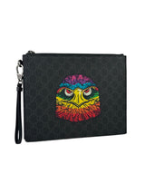 Gucci GG Supreme Eagle Multicolour Clutch 2