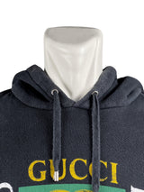 Gucci GG Distressed Logo Black Hoodie 2