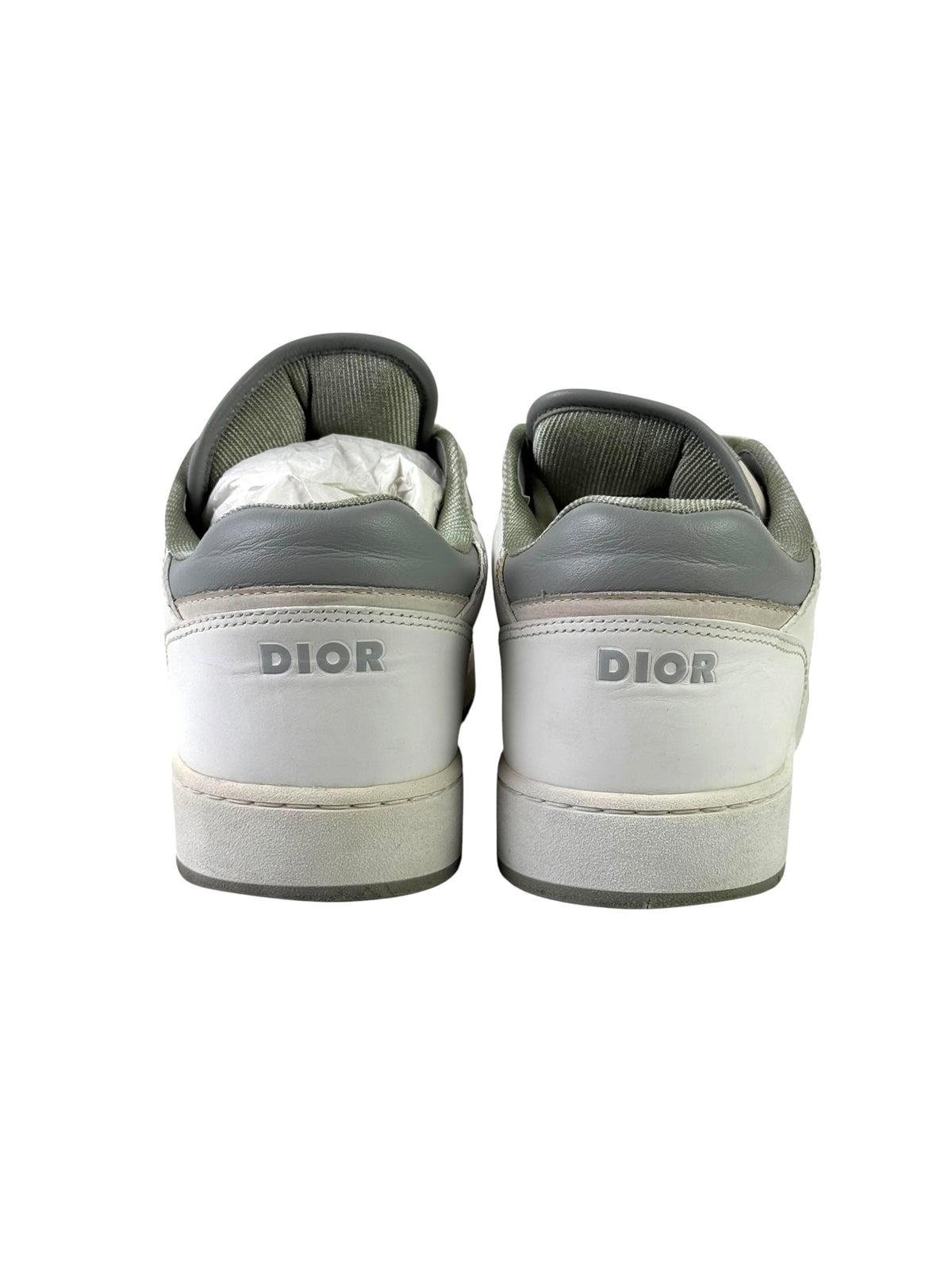 Christian Dior Oblique Laser B27 White Leather Low Sneakers