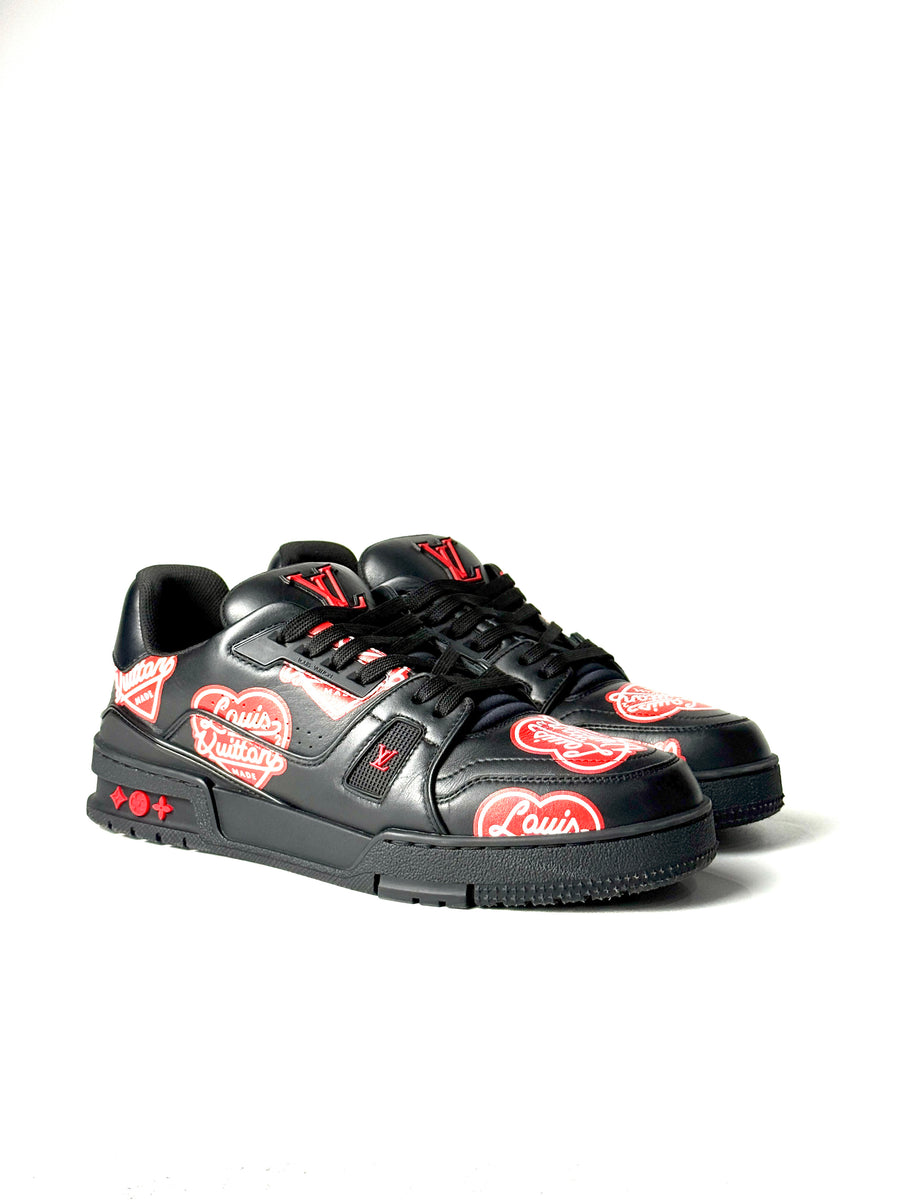 Louis Vuitton x Nigo Calf Leather Black Trainer Sneakers