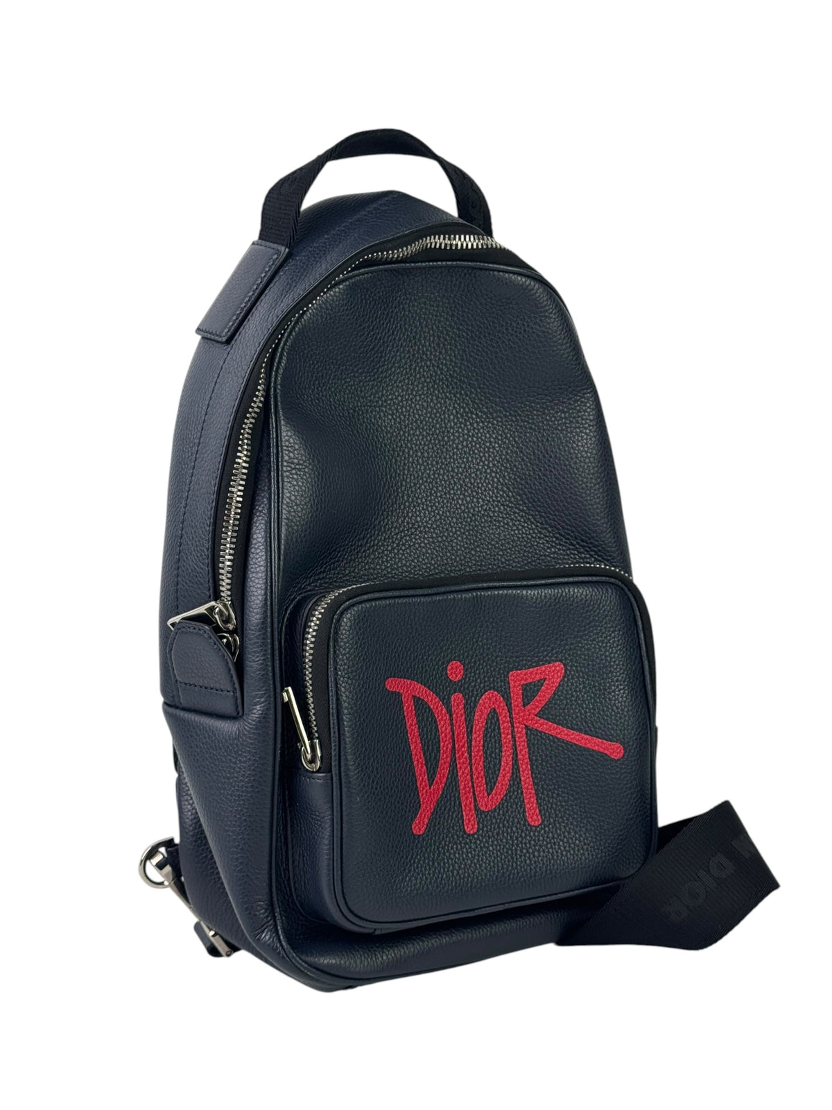 Christian Dior x Stussy Grain Leather Rider Slingbag