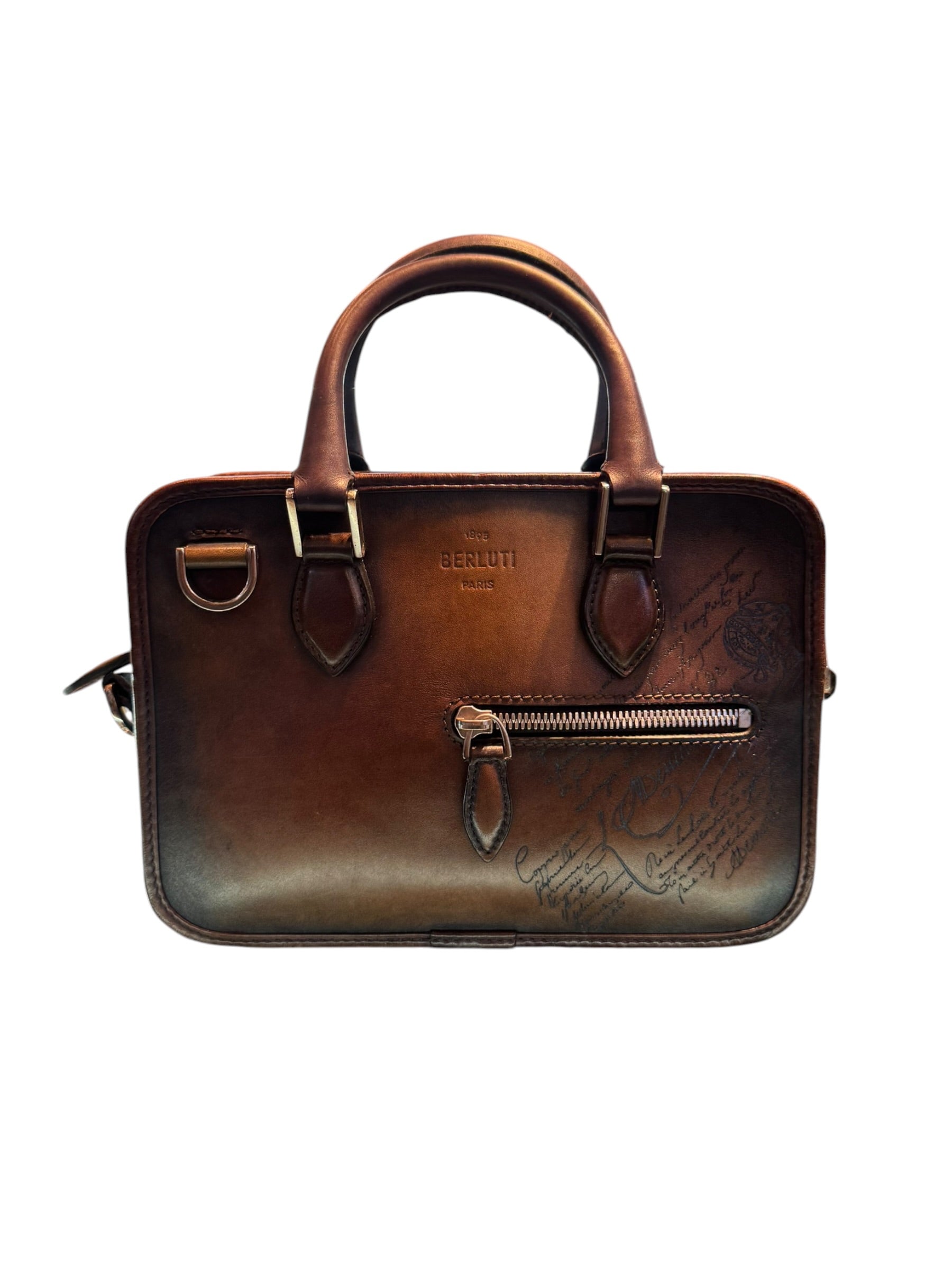 Berluti Un Jour Scritto Brown Slingbag