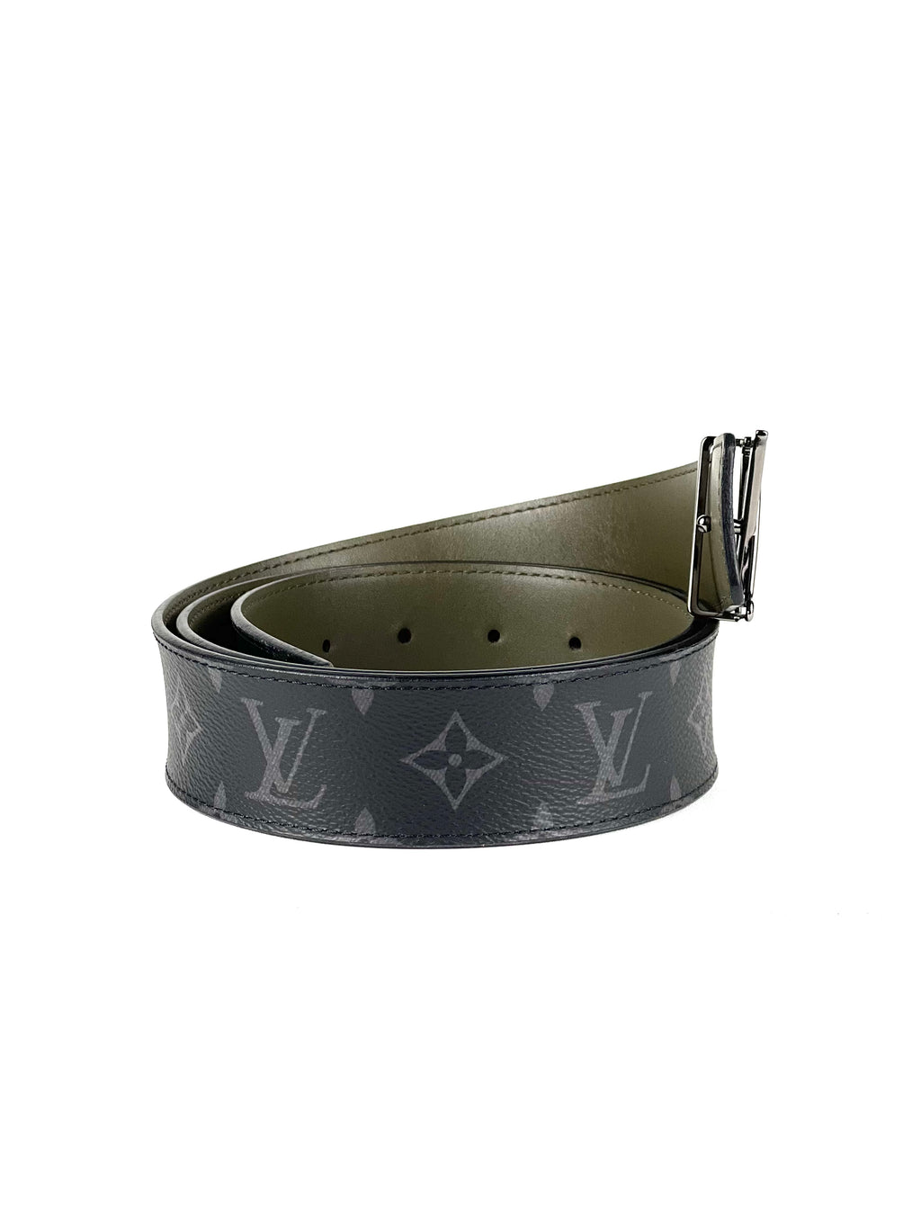 Louis Vuitton Initial 40mm Eclipse Monogram Reversible Belt