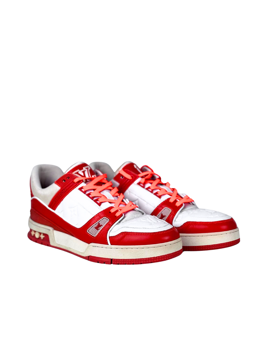 Louis Vuitton Trainer Orange White Sneakers