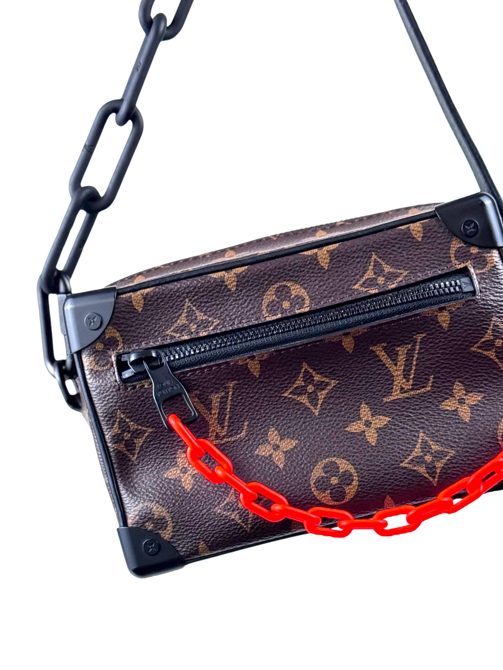 Louis Vuitton x Virgil Abloh Mini Soft Trunk Monogram Macassar Slingbag