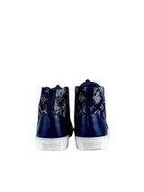 Louis Vuitton Tapestry Denim Monogram High Top Sneakers 4